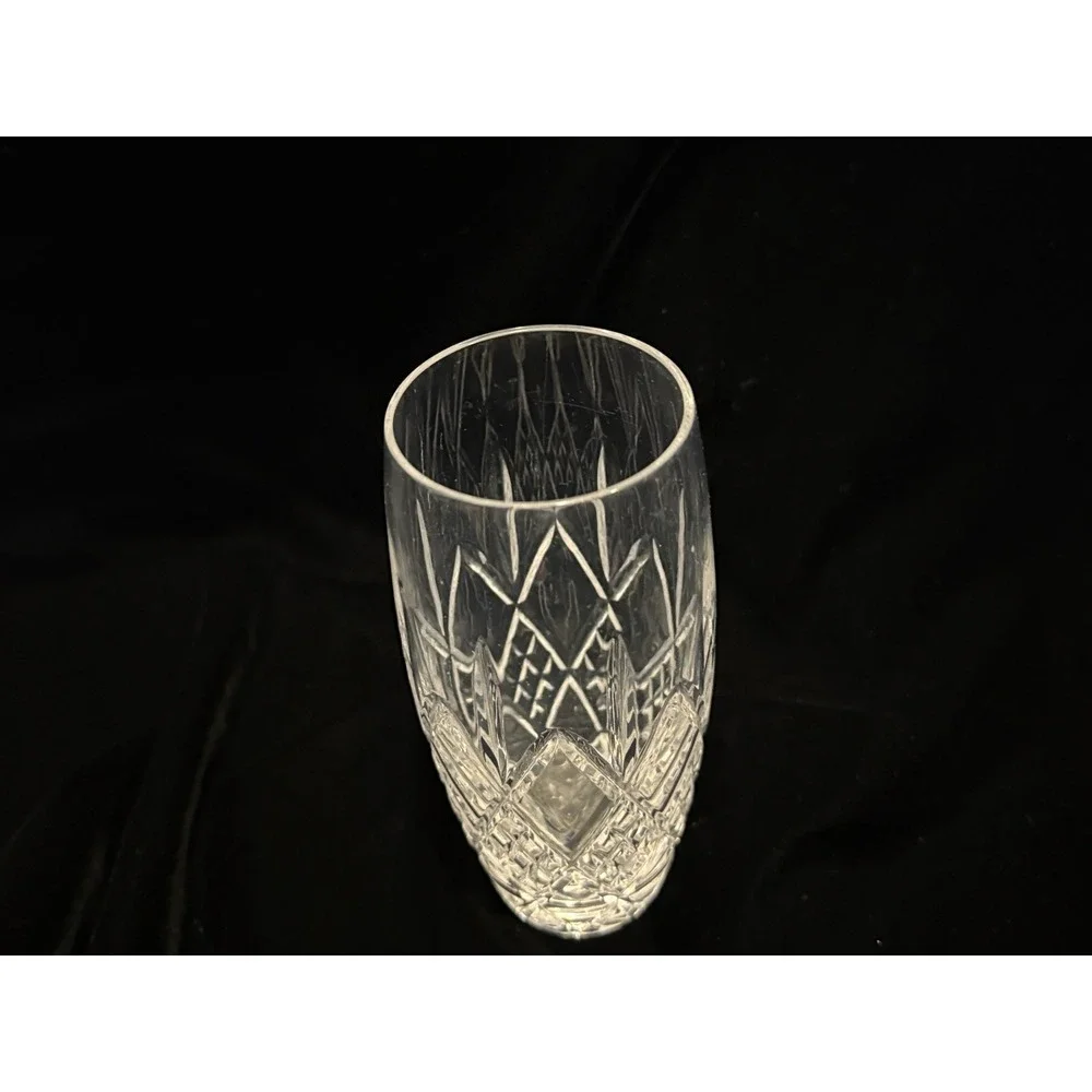 Rare Tyrone Crystal Tall Rounded Tumbler approx 6.5